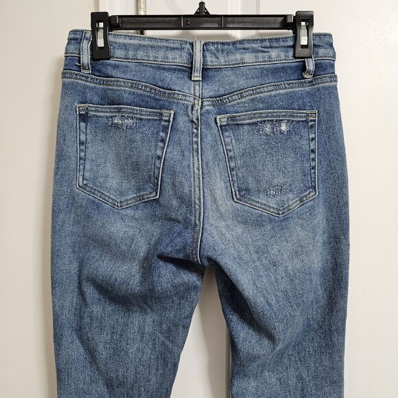 Altar'd State Skinny Jeans Women's 26 (29x27) Blue Mid-Rise Distressed Stretch - Picture 9 of 10